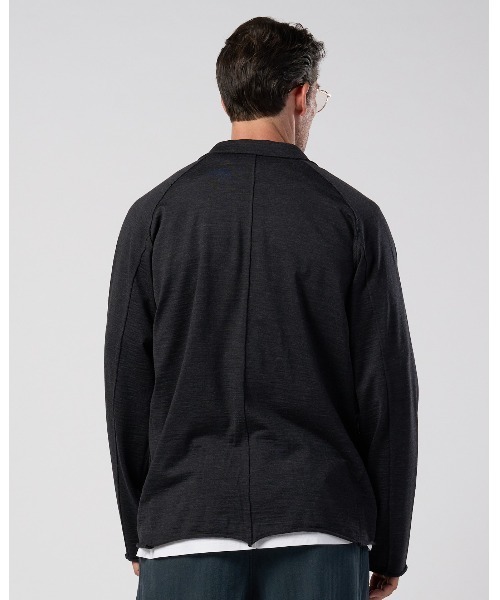 wjk(ダヴルジェイケイ)の「super100's wool jersey easy jacket(テーラードジャケット・メンズ・ブラック/チャコールグレー・X-LARGE/LARGE/MEDIUM/SMALL)」の6枚目の写真