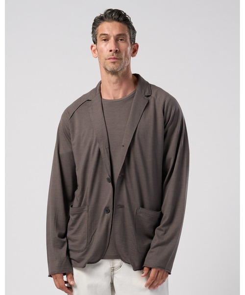 wjk(ダヴルジェイケイ)の「super100's wool jersey easy jacket(テーラードジャケット・メンズ・ブラック/チャコールグレー・X-LARGE/LARGE/MEDIUM/SMALL)」の10枚目の写真