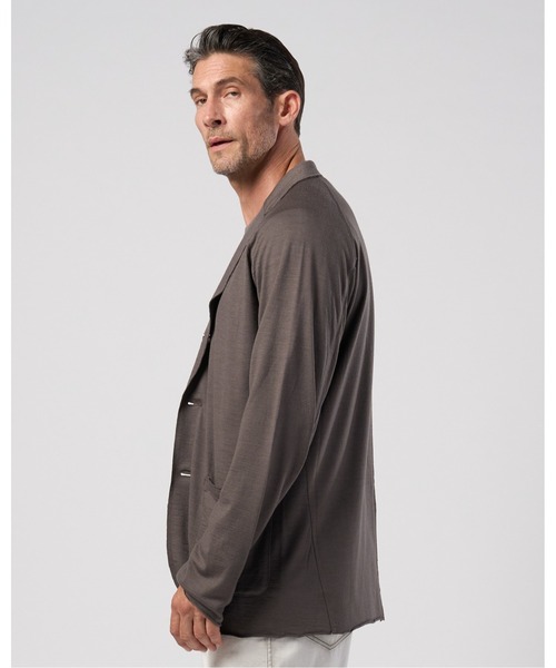 wjk(ダヴルジェイケイ)の「super100's wool jersey easy jacket(テーラードジャケット・メンズ・ブラック/チャコールグレー・X-LARGE/LARGE/MEDIUM/SMALL)」の11枚目の写真