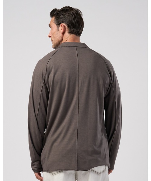 wjk(ダヴルジェイケイ)の「super100's wool jersey easy jacket(テーラードジャケット・メンズ・ブラック/チャコールグレー・X-LARGE/LARGE/MEDIUM/SMALL)」の12枚目の写真