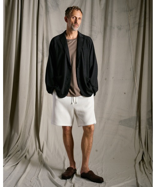 wjk(ダヴルジェイケイ)の「super100's wool jersey easy jacket(テーラードジャケット・メンズ・ブラック/チャコールグレー・X-LARGE/LARGE/MEDIUM/SMALL)」の14枚目の写真