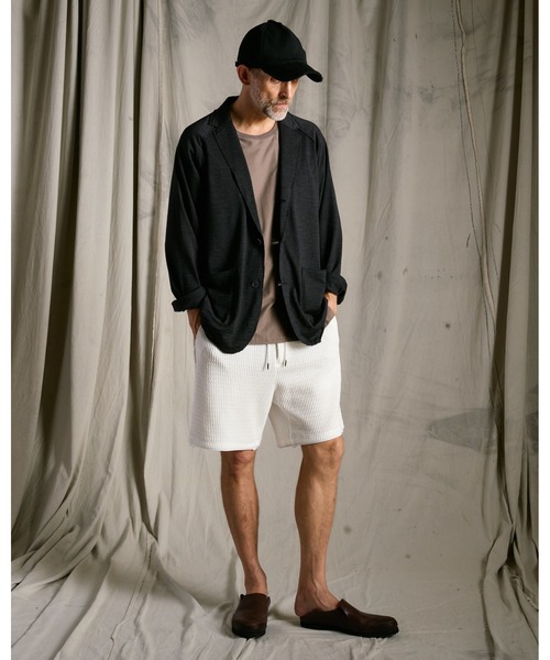 wjk(ダヴルジェイケイ)の「super100's wool jersey easy jacket(テーラードジャケット・メンズ・ブラック/チャコールグレー・X-LARGE/LARGE/MEDIUM/SMALL)」の16枚目の写真
