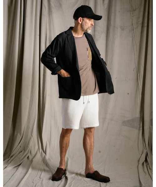 wjk(ダヴルジェイケイ)の「super100's wool jersey easy jacket(テーラードジャケット・メンズ・ブラック/チャコールグレー・X-LARGE/LARGE/MEDIUM/SMALL)」の17枚目の写真