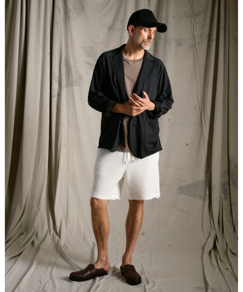 wjk(ダヴルジェイケイ)の「super100's wool jersey easy jacket(テーラードジャケット・メンズ・ブラック/チャコールグレー・X-LARGE/LARGE/MEDIUM/SMALL)」の18枚目の写真