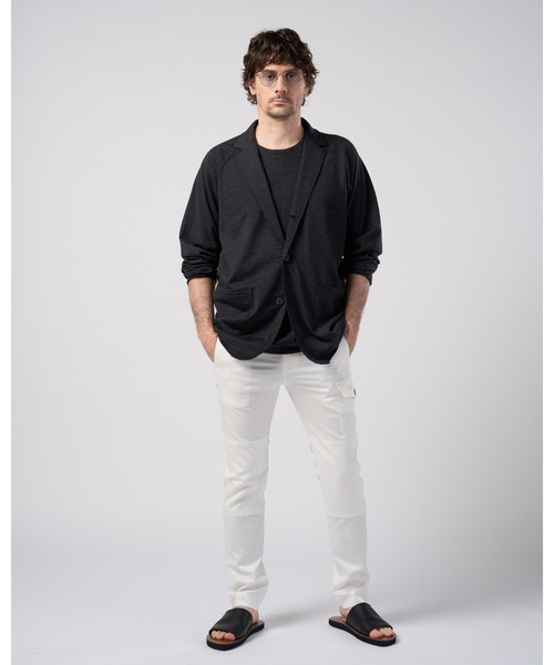 wjk(ダヴルジェイケイ)の「super100's wool jersey easy jacket(テーラードジャケット・メンズ・ブラック/チャコールグレー・X-LARGE/LARGE/MEDIUM/SMALL)」の21枚目の写真