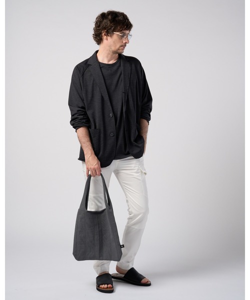 wjk(ダヴルジェイケイ)の「super100's wool jersey easy jacket(テーラードジャケット・メンズ・ブラック/チャコールグレー・X-LARGE/LARGE/MEDIUM/SMALL)」の22枚目の写真