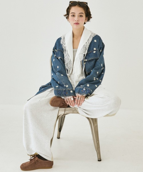 MIRROR STOKE(ミラーストーク)の「【ZOZO限定】LACE DESIGN BLOUSE/レースデザインブラウス(シャツ/ブラウス・レディース・ブラウン/オフホワイト・MEDIUM)」の14枚目の写真