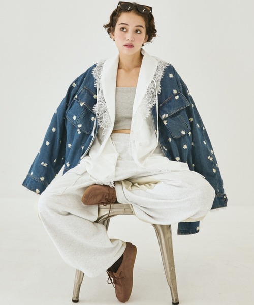 MIRROR STOKE(ミラーストーク)の「【ZOZO限定】LACE DESIGN BLOUSE/レースデザインブラウス(シャツ/ブラウス・レディース・ブラウン/オフホワイト・MEDIUM)」の16枚目の写真