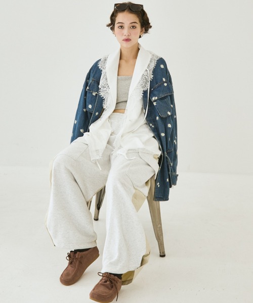 MIRROR STOKE(ミラーストーク)の「【ZOZO限定】LACE DESIGN BLOUSE/レースデザインブラウス(シャツ/ブラウス・レディース・ブラウン/オフホワイト・MEDIUM)」の17枚目の写真