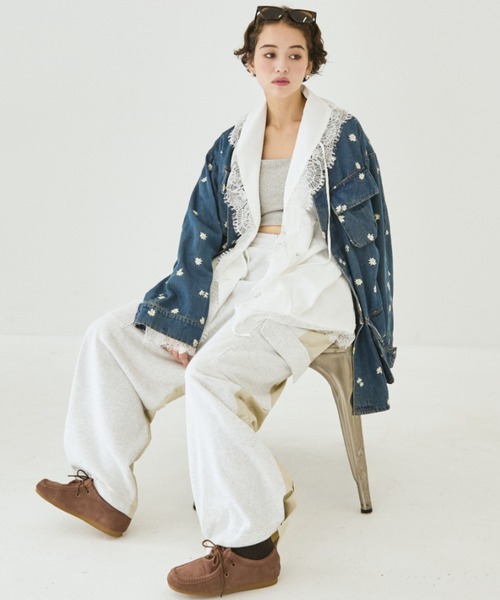 MIRROR STOKE(ミラーストーク)の「【ZOZO限定】LACE DESIGN BLOUSE/レースデザインブラウス(シャツ/ブラウス・レディース・ブラウン/オフホワイト・MEDIUM)」の18枚目の写真