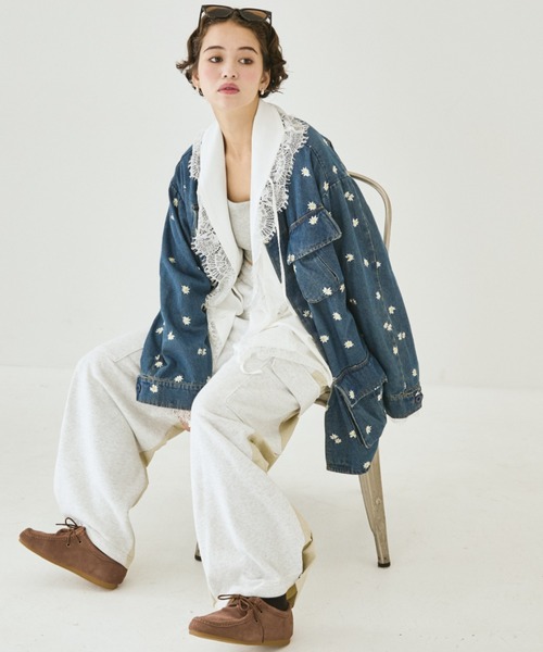 MIRROR STOKE(ミラーストーク)の「【ZOZO限定】LACE DESIGN BLOUSE/レースデザインブラウス(シャツ/ブラウス・レディース・ブラウン/オフホワイト・MEDIUM)」の19枚目の写真