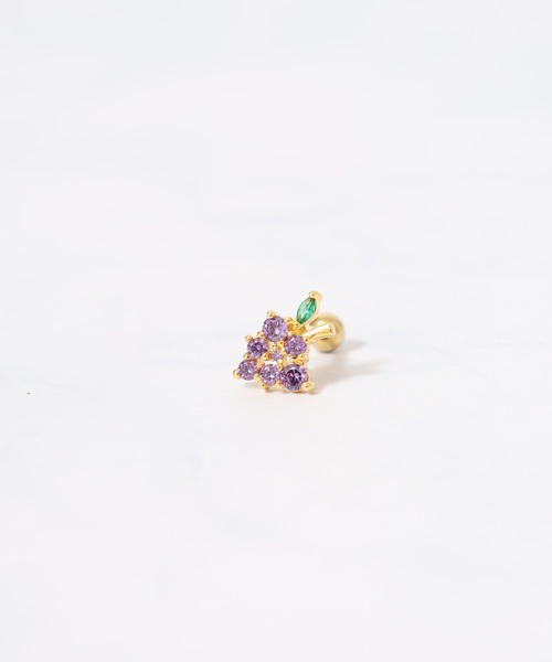 JOSSDROPS(ジョズドロップス)の「JOSSDROPS Y2K ボディピアス 日本製 金属アレルギー対策 シャフト部 サージカルステンレス 316L 男女兼用(ピアス(片耳用)・メンズ・シルバー系2/ブルー系3/その他1/シルバー系4/ブルー系5/その他2/ゴールド系1/パープル系1/ブルー系2/シルバー系3/ブルー系1/ブルー系4/シルバー系5/パープル系3/シルバー系1/パープル系2/ゴールド系2/シルバー系6/ゴールド系4/ピンク・FREE)」の6枚目の写真