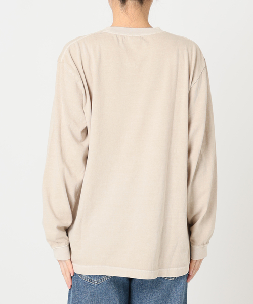 journal standard L'essage（ジャーナルスタンダードレサージュ）の「(MICKEY)ピグメントロングスリーブTシャツ（Tシャツ/カットソー・レディース・ベージュ・FREE）」の10枚目の写真