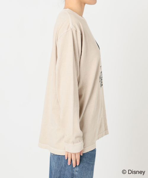 journal standard L'essage（ジャーナルスタンダードレサージュ）の「(MICKEY)ピグメントロングスリーブTシャツ（Tシャツ/カットソー・レディース・ベージュ・FREE）」の11枚目の写真