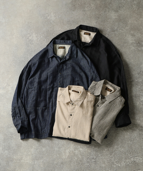 JOURNAL STANDARD J.S HOMESTEAD(ジャーナルスタンダードホームステッド)の「J.S.Homestead / デニム & ヒッコリー ウェスト ポケット シャツ(シャツ/ブラウス・メンズ・アイボリー/ブラック/ブラック系その他/コバルトブルー・MEDIUM/LARGE)」の10枚目の写真