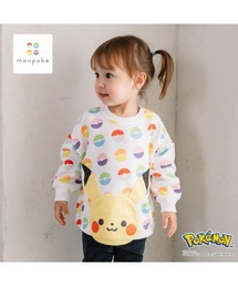 monpoke（モンポケ）の「monpoke モンポケ トレーナー 総柄 はみだしアップリケ（スウェット）」