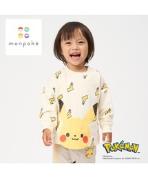 monpoke（モンポケ）の「monpoke モンポケ トレーナー 総柄 はみだしアップリケ（スウェット）」