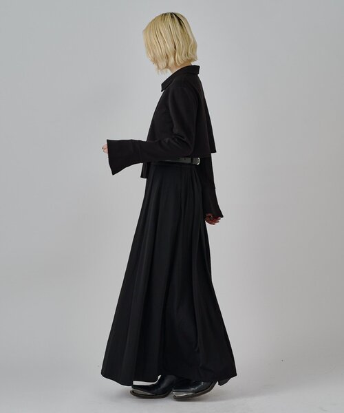 Lui's（ルイス）の「【mi-企画】ホックデザインクロップドシャツ（シャツ/ブラウス・レディース・ブラック/グレー・FREE）」の18枚目の写真