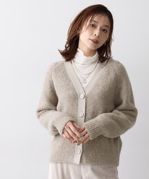 ウールミックスカーディガン