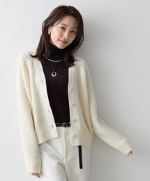 ウールミックスカーディガン