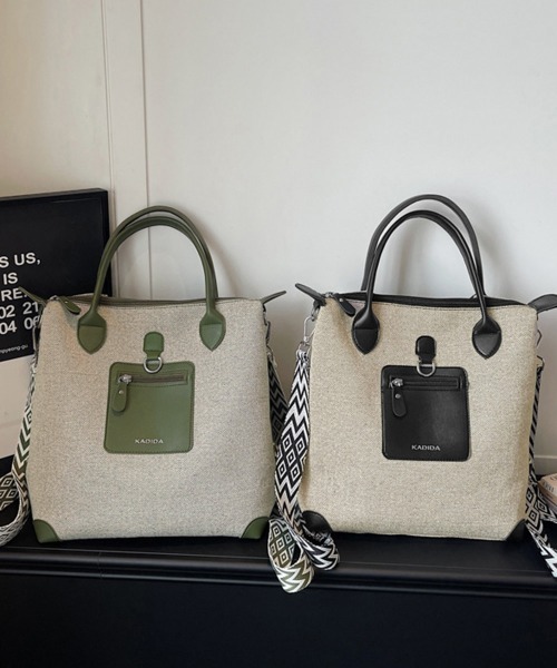 Miniministore（ミニミニストア）の「キャンバスリュック 3WAYトートバッグ（トートバッグ・レディース・ブラック/ダークグリーン/ベージュ/ブラウン・FREE）」の20枚目の写真