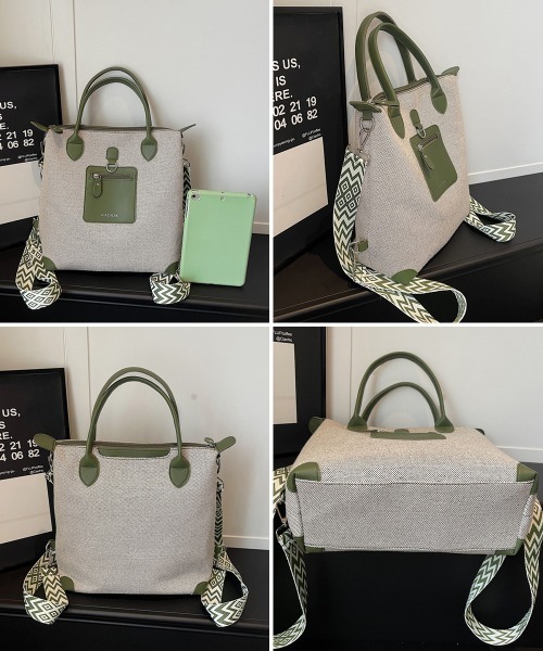 Miniministore（ミニミニストア）の「キャンバスリュック 3WAYトートバッグ（トートバッグ・レディース・ブラック/ダークグリーン/ベージュ/ブラウン・FREE）」の22枚目の写真