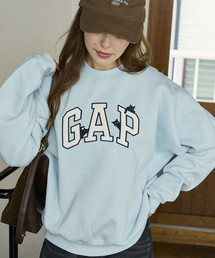 PUBLUX × GAP/ギャップ 別注 アーチロゴ ×キャット 裏起毛 スウェット 限定展開