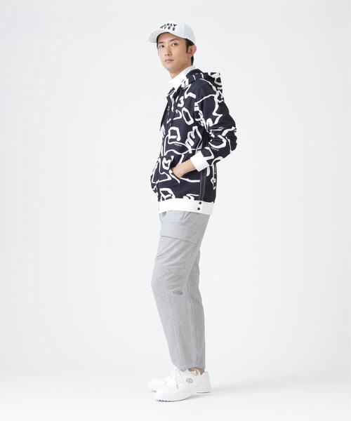 PEARLY GATES(パーリーゲイツ)の「【PEARLY GATES】Wハニカムストレッチフルジップフーディ <変形ウサギ柄> (MENS)(スウェット・メンズ・ダークインディゴブルー・X-LARGE/LARGE/MEDIUM)」の7枚目の写真
