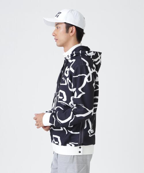 PEARLY GATES(パーリーゲイツ)の「【PEARLY GATES】Wハニカムストレッチフルジップフーディ <変形ウサギ柄> (MENS)(スウェット・メンズ・ダークインディゴブルー・X-LARGE/LARGE/MEDIUM)」の8枚目の写真