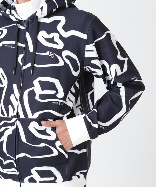PEARLY GATES(パーリーゲイツ)の「【PEARLY GATES】Wハニカムストレッチフルジップフーディ <変形ウサギ柄> (MENS)(スウェット・メンズ・ダークインディゴブルー・X-LARGE/LARGE/MEDIUM)」の11枚目の写真