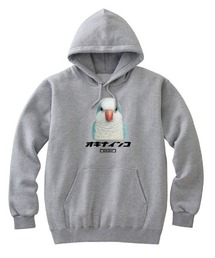 Moftique(モフティック) プルパーカー スウェット 裏毛 オキナインコ 鳥 ペット アニマル プリント トップス メンズ ユニセックス