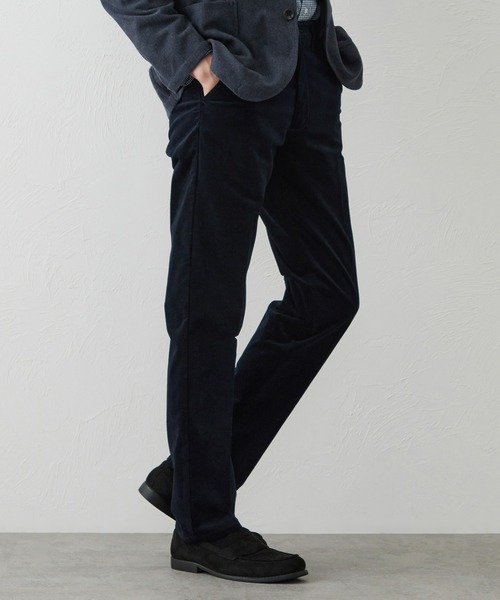 EDWIN(エドウィン)の「デニスラ スリムテーパードパンツ スラックス【別珍/ベロア/ストレッチ/ビジネス】(スラックス・メンズ・ネイビー/ブラック/ダークブラウン・30/32/33/35/36/34)」の7枚目の写真