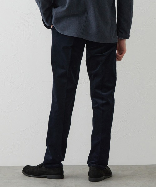 EDWIN(エドウィン)の「デニスラ スリムテーパードパンツ スラックス【別珍/ベロア/ストレッチ/ビジネス】(スラックス・メンズ・ネイビー/ブラック/ダークブラウン・30/32/33/35/36/34)」の8枚目の写真