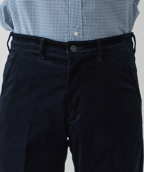 EDWIN(エドウィン)の「デニスラ スリムテーパードパンツ スラックス【別珍/ベロア/ストレッチ/ビジネス】(スラックス・メンズ・ネイビー/ブラック/ダークブラウン・30/32/33/35/36/34)」の9枚目の写真