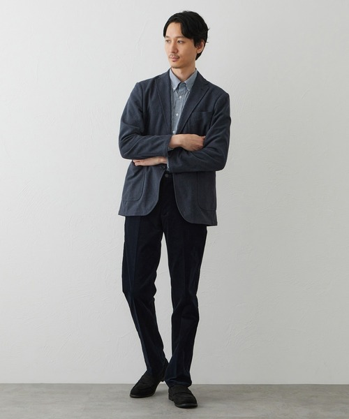EDWIN(エドウィン)の「デニスラ スリムテーパードパンツ スラックス【別珍/ベロア/ストレッチ/ビジネス】(スラックス・メンズ・ネイビー/ブラック/ダークブラウン・30/32/33/35/36/34)」の14枚目の写真