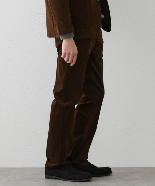 EDWIN(エドウィン)の「デニスラ スリムテーパードパンツ スラックス【別珍/ベロア/ストレッチ/ビジネス】(スラックス・メンズ・ネイビー/ブラック/ダークブラウン・30/32/33/35/36/34)」の18枚目の写真