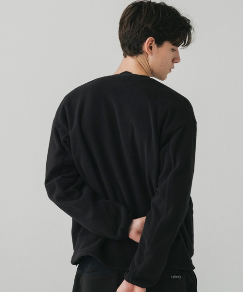 +phenix(プラスフェニックス)の「+phenix(プラスフェニックス)FLEECE LINER JACKET / フリースライナージャケット(ノーカラージャケット・メンズ・グレー/ブラック・M/L)」の7枚目の写真