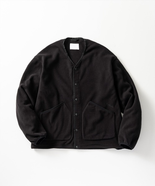 +phenix(プラスフェニックス)の「+phenix(プラスフェニックス)FLEECE LINER JACKET / フリースライナージャケット(ノーカラージャケット・メンズ・グレー/ブラック・M/L)」の13枚目の写真