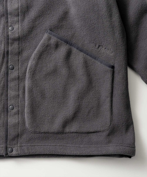 +phenix(プラスフェニックス)の「+phenix(プラスフェニックス)FLEECE LINER JACKET / フリースライナージャケット(ノーカラージャケット・メンズ・グレー/ブラック・M/L)」の18枚目の写真