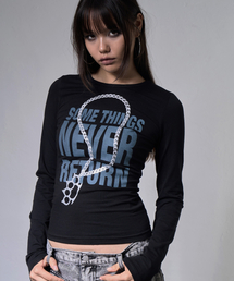 ナックルチェーン ロングスリーブ (BLACK) F26ZB526