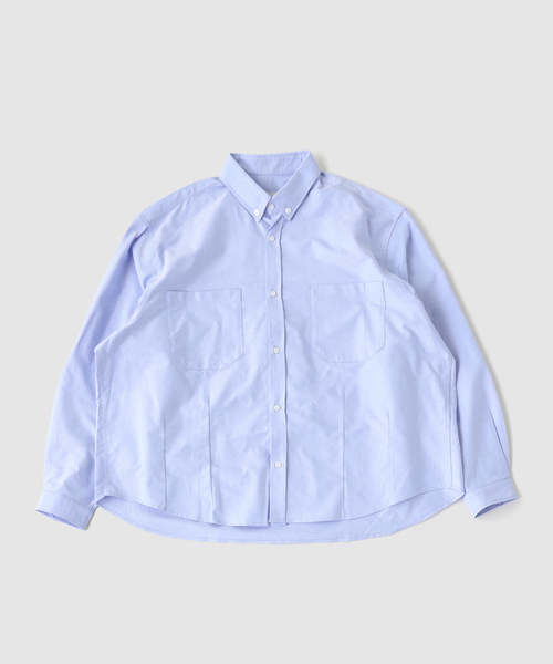 WISM(ウィズム)の「Estudio Niksen / エストゥディオ・ニクセン Dart Oxford Shirt(シャツ/ブラウス・メンズ・ホワイト/ブルー・1/2)」の2枚目の写真
