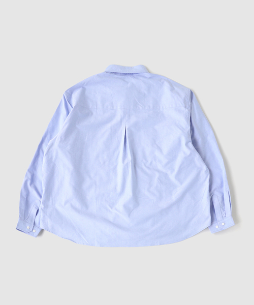 WISM(ウィズム)の「Estudio Niksen / エストゥディオ・ニクセン Dart Oxford Shirt(シャツ/ブラウス・メンズ・ホワイト/ブルー・1/2)」の3枚目の写真