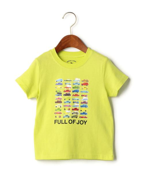 green label relaxing（グリーンレーベルリラクシング）の「【KIDS】オーガニックコットン CAR プリント Tシャツ SS◆（Tシャツ/カットソー・キッズ・オフホワイト/イエロー/ライム・105/135/125/115/95）」の3枚目の写真