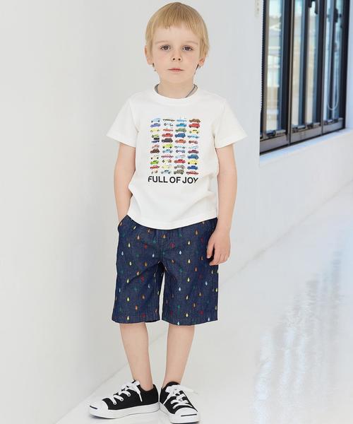 green label relaxing（グリーンレーベルリラクシング）の「【KIDS】オーガニックコットン CAR プリント Tシャツ SS◆（Tシャツ/カットソー・キッズ・オフホワイト/イエロー/ライム・105/135/125/115/95）」の10枚目の写真