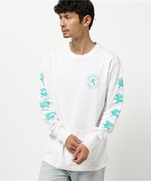 AMERICAN RAG CIE | WOODWARSS (ウッドワース) 袖プリント 長袖 Tシャツ SOCIAL TENNIS_LONG(Tシャツ/カットソー)