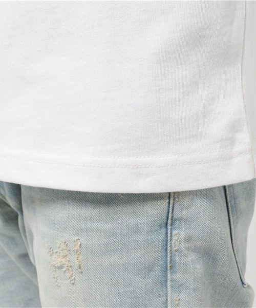 AMERICAN RAG CIE（アメリカンラグシー）の「WOODWARSS (ウッドワース) 袖プリント 長袖 Tシャツ SOCIAL TENNIS_LONG（Tシャツ/カットソー・メンズ・ホワイト/ブラック・L/M）」の7枚目の写真