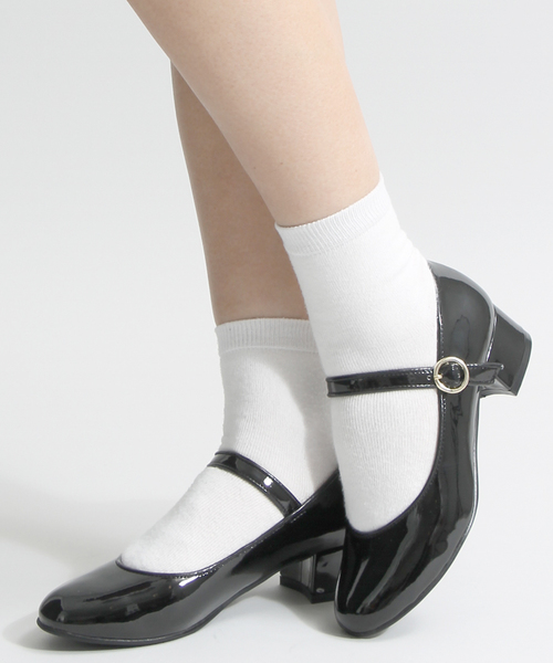 WEGO（ウィゴー）の「WEGO/ヒールバレエシューズ（パンプス・レディース・ブラック/ピンク/シルバー・LARGE/MEDIUM）」の5枚目の写真