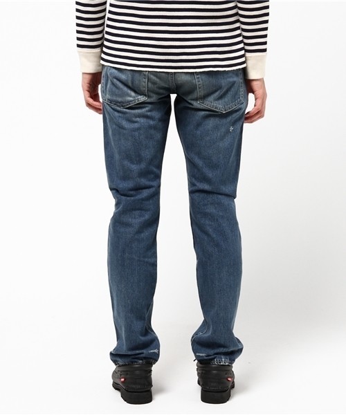 HYSTERIC GLAMOUR（ヒステリックグラマー）の「SP加工COLLAGE pt SデニムスリムストレートPT（デニムパンツ・メンズ・インディゴブルー・28inch/29inch/30inch/31inch/32inch/34inch）」の6枚目の写真