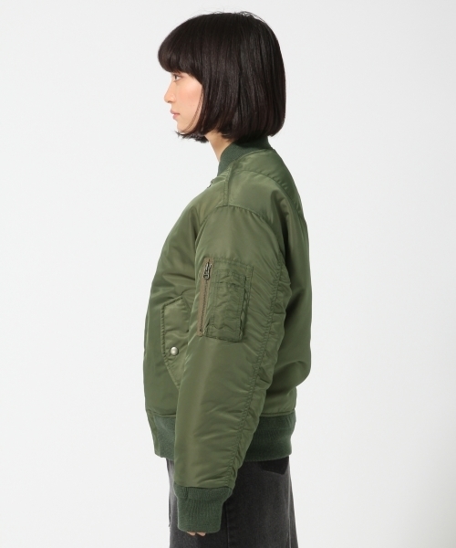 HARE（ハレ）の「BIG MA-1( HARE)（MA-1・レディース・ネイビー/カーキ/ベージュ・MEDIUM/SMALL）」の7枚目の写真