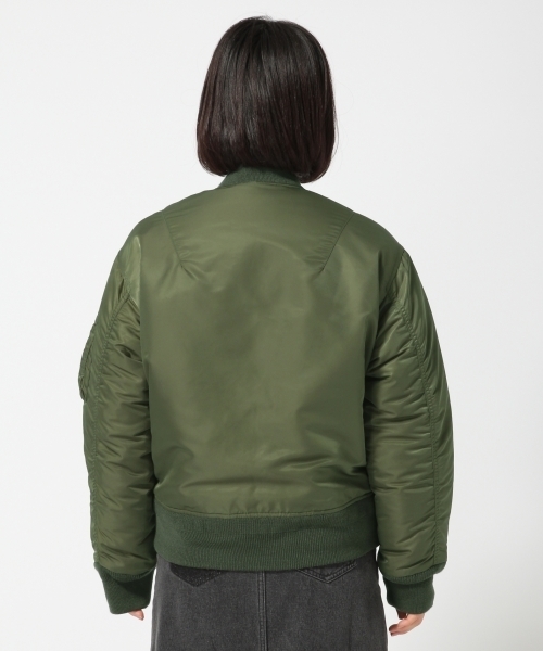 HARE（ハレ）の「BIG MA-1( HARE)（MA-1・レディース・ネイビー/カーキ/ベージュ・MEDIUM/SMALL）」の8枚目の写真